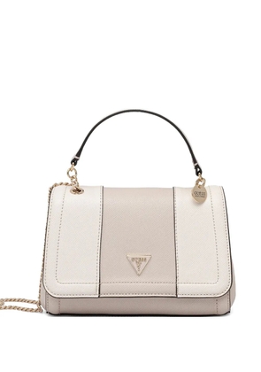 GUESS USA mini Noelle logo-plaque crossbody bag - Neutrals