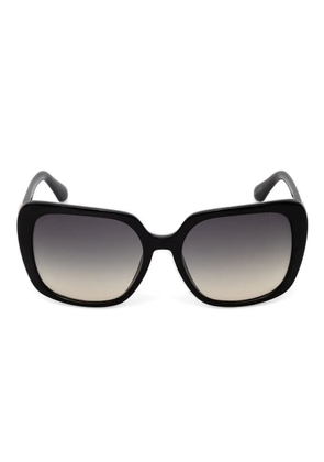 GUESS EYEWEAR logo-plaque square sunglasses - Black