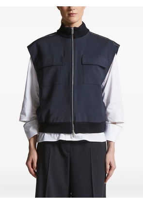 Peserico zip-front gilet - Blue