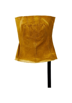 Rick Owens DRKSHDW zip-fastening top - Yellow