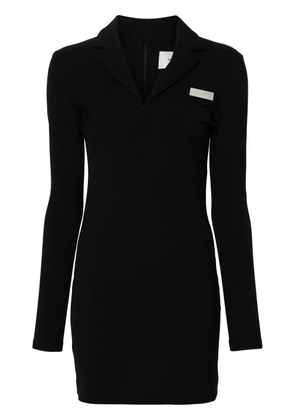 Coperni logo-plaque mini dress - Black