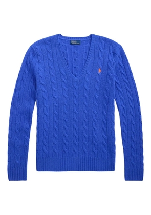 Polo Ralph Lauren cable-knit V-neck sweater - Blue
