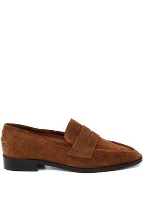 ATP Atelier Airola almond-toe strap loafers - Brown
