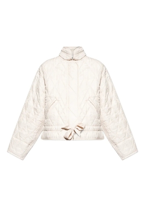MARANT ÉTOILE Zakiane quilted tie-detail jacket - Neutrals