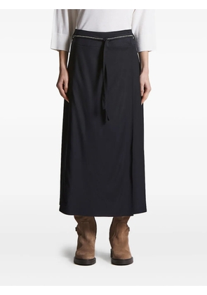 Peserico zip-trimmed wrap skirt - Blue
