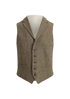 Polo Ralph Lauren herringbone button waistcoat - Brown