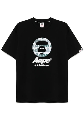 AAPE BY *A BATHING APE® logo-print T-shirt - Black