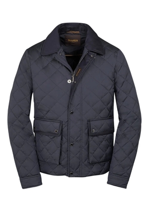 Moorer quilted flap-pocket jacket - Blue