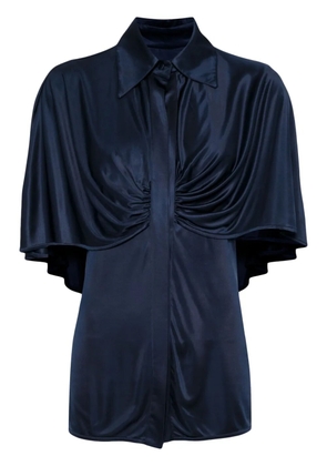 Costarellos glossy jersey shirt - Blue