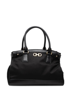 Ferragamo Pre-Owned 2010-2025 Nylon Gancini satchel - Black