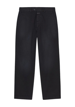 Closed straight-leg trousers - Black