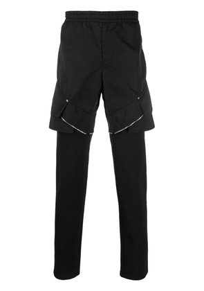 1017 ALYX 9SM zip-detail layered trousers - Black