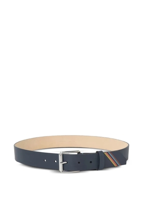 Paul Smith stripe-detail leather belt - Blue