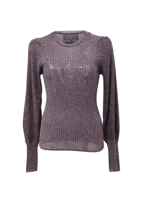 Ba&Sh Lexi puff-sleeve sweater - Purple