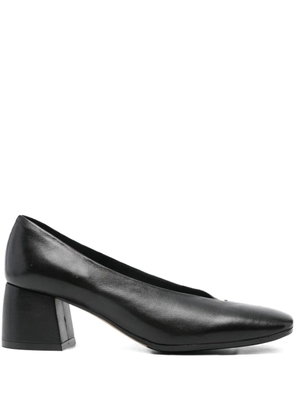 lorena paggi block-heel square-toe pumps - Black