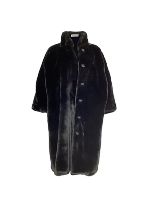 Balenciaga Pre-Owned faux-fur button coat - Black