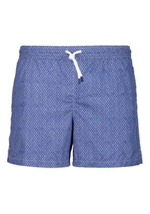 Fedeli diamond weave swim shorts - Blue