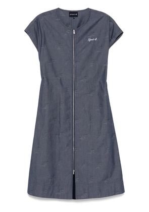 SPORT b. by agnès b. front zip striped dress - Blue