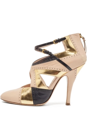 Miu Miu Pre-Owned 115mm leather pumps - Neutrals