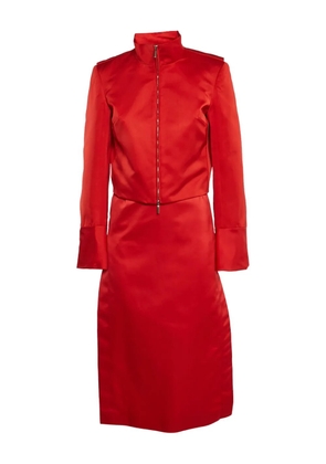 Ferragamo Pre-Owned zip-front skirt - Red