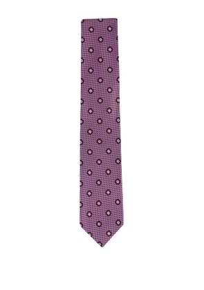 Zegna floral motif tie - Red