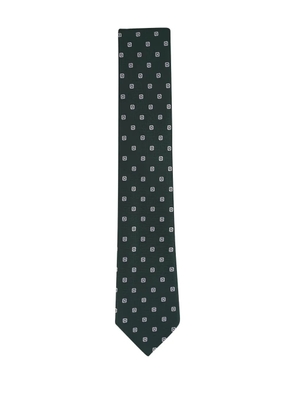 Zegna patterned tie - Green