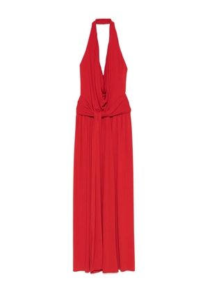 NISSA halterneck dress - Red