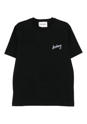 Iceberg logo crew-neck T-shirt - Black
