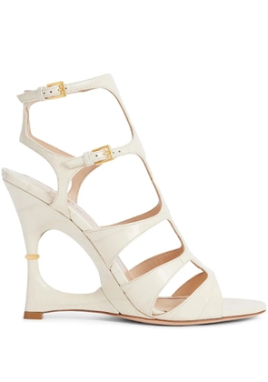 TOM FORD 105mm leather sandals - White
