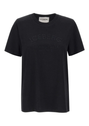 Iceberg embroidered logo T-shirt - Black