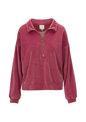 PIP STUDIO Solid zip-up sweatshirt - Red