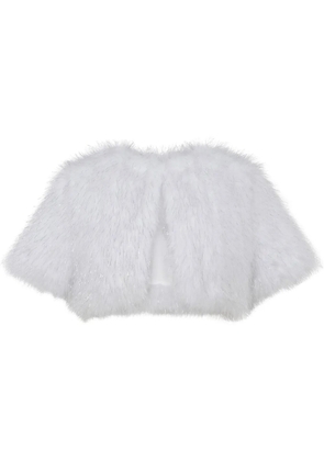 Unreal Fur Wings bolero jacket - White