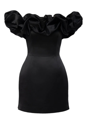 POST MERIDIEM Meringue mini dress - Black