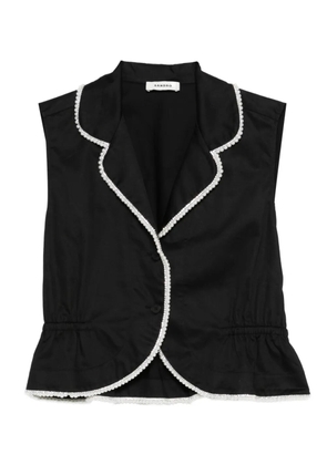 SANDRO sleeveless shirt - Black