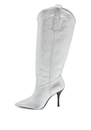 Stuart Weitzman 2024 100mm Outwest boots - Silver