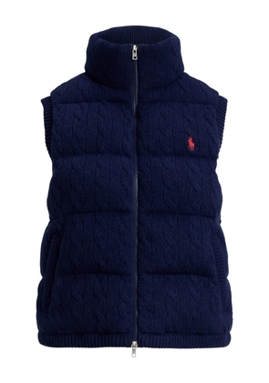 Polo Ralph Lauren logo-embroidered puffer gilet - Blue