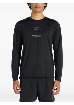 New Balance long sleeve reflective T-shirt - Black