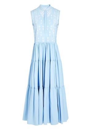 Giambattista Valli floral-embroidered dress - Blue