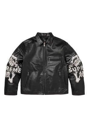 Supreme x Yohji Yamamoto leather jacket - Black
