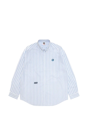 AAPE BY *A BATHING APE® striped cotton shirt - Blue