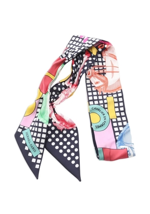 Hermès Pre-Owned 2000s Cavalier ribbon scarf - Blue