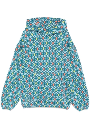 Bonsai graphic-print hoodie - Blue