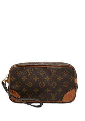 Louis Vuitton Pre-Owned 1995 Monogram Marly Dragonne PM clutch bag - Brown