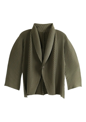 Issey Miyake Soft Fold pleated jacket - Green