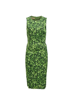 Michael Kors Vintage foliage-print midi dress - Green