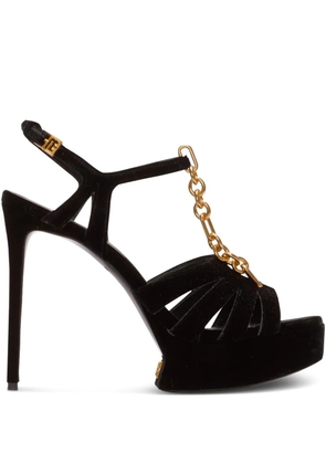 Balmain 125mm open-toe sandals - Black