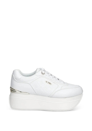 GUESS USA Camrio 4G logo embossed platform sneakers - White