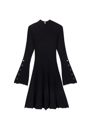 Maje ribbed mini dress - Black