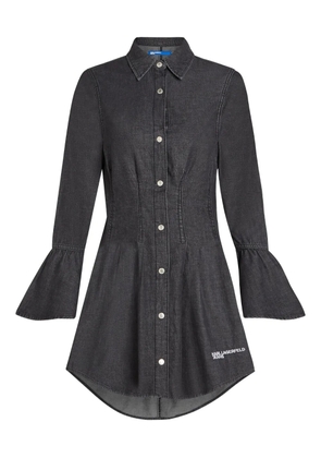 Karl Lagerfeld Jeans bell-sleeve denim dress - Black