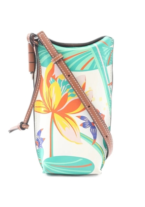 Loewe Pre-Owned x Paula's Ibiza 2000s Waterlily leather shoulder bag - White